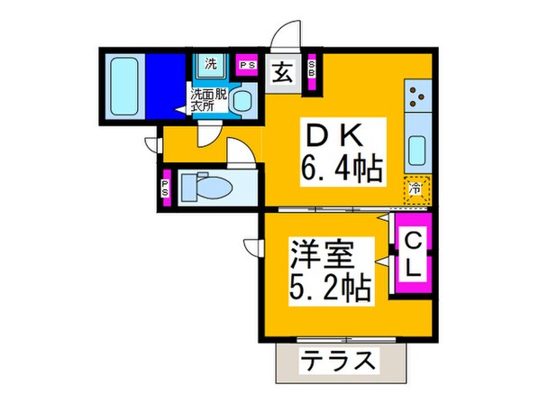 プティット　モンターニュの物件間取画像